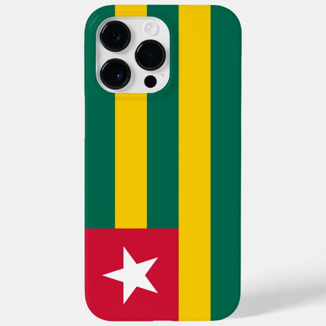 Togo-Flagge Case-Mate iPhone 14 Pro Max Hülle (Rückseite)