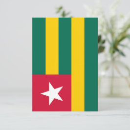 Togo-Flagge Dankeskarte