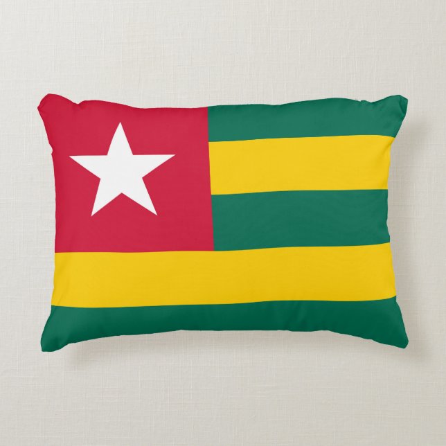 Togo-Flagge Dekokissen (Vorderseite)