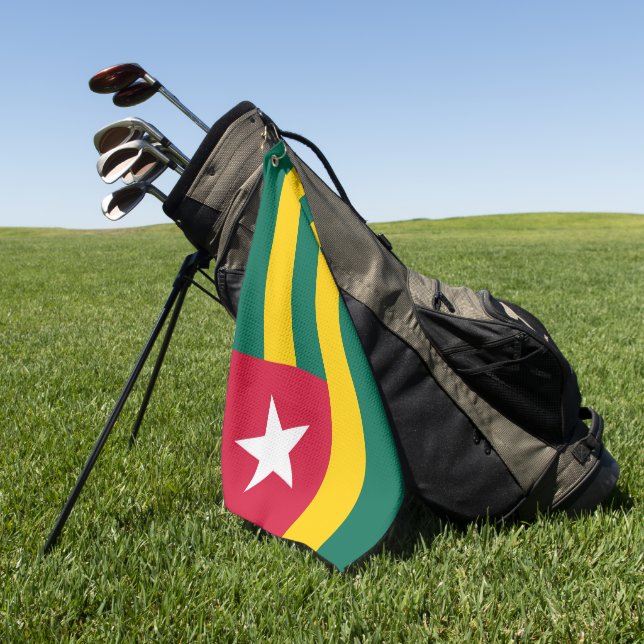 Togo-Flagge Golfhandtuch (Gras)