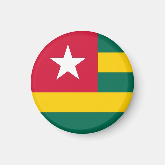 Togo-Flagge Magnet (Vorne)