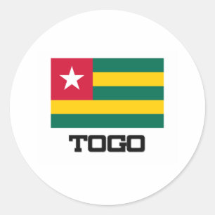 Togo-Flagge Runder Aufkleber