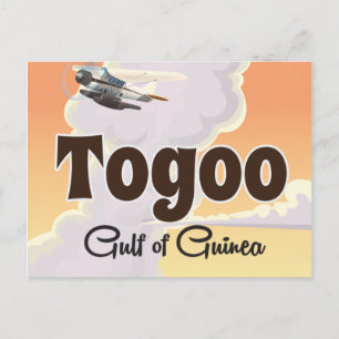 Togo Golf von Guinea Reiseplakat Postkarte