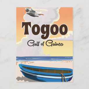 Togo Golf von Guinea Reiseplakatdruck Postkarte