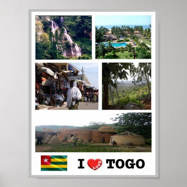 Togo - I Liebe - Poster (Vorne)