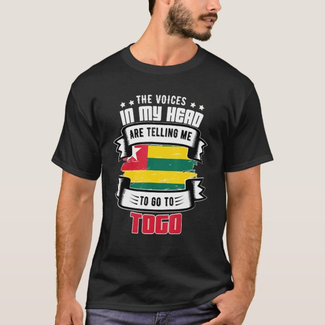 Togo in meinem Kopf T-Shirt (Vorderseite)