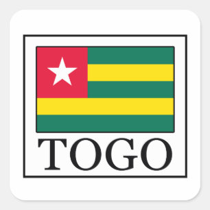 Togo Quadratischer Aufkleber
