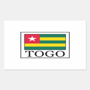 Togo Rechteckiger Aufkleber