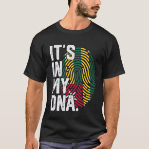 Togo Roots Flagge Fingerabdruck Grafik Patriotisch T-Shirt