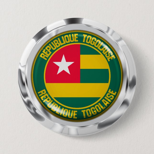 Togo-Rundemblem Button (Vorderseite)