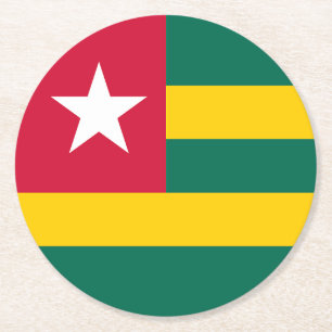 Togo Runder Pappuntersetzer
