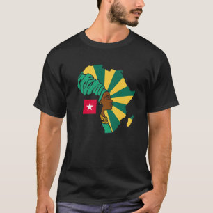 Togo Togolesische Flagge Afrika Karte Ethisches Er T-Shirt