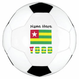 Togo und togoische Flagge Personalisiert Fußball