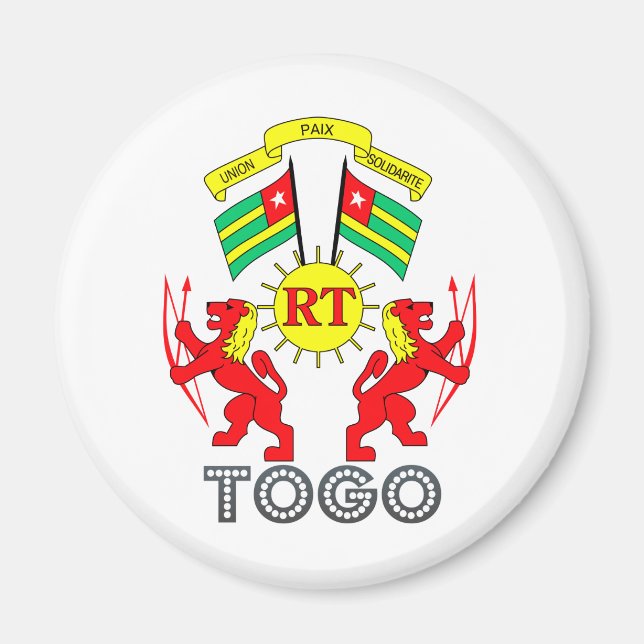 Togo-Wappen Magnet (Vorne)