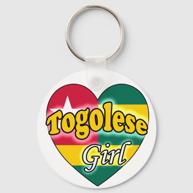 Togolese Girl Schlüsselanhänger (Vorderseite)