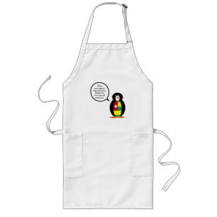 Togolesische Flagge Sprechende Frau Penguin Person Lange Schürze