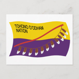Tohono O'odham Nation Flag Postkarte