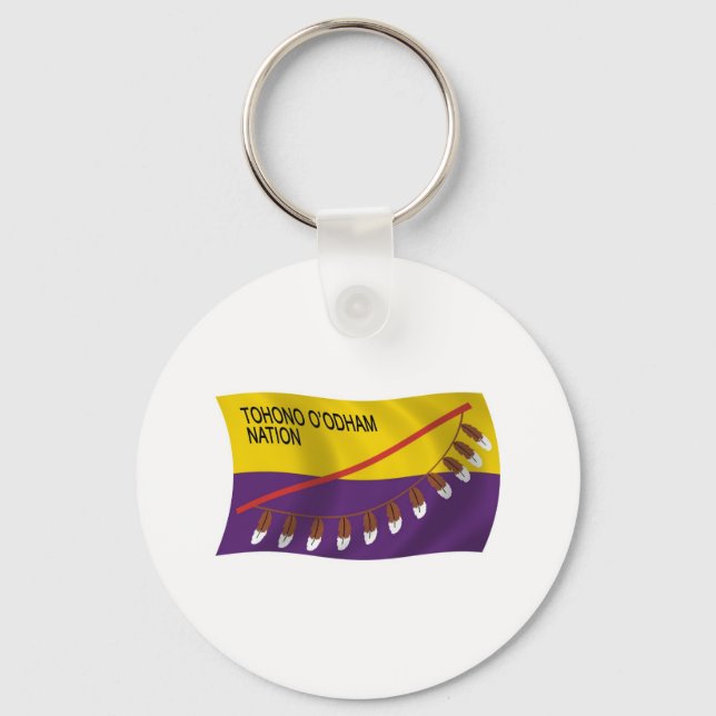 Tohono O'odham Nation Flag Schlüsselanhänger (Vorderseite)