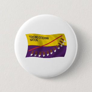 Tohono-O'odham-Nation-Flaggenknopf Button