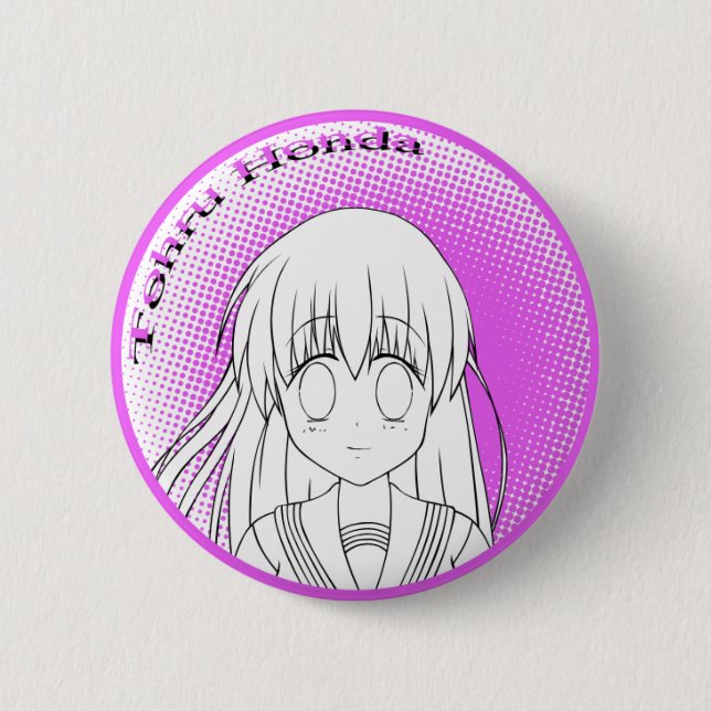 Tohru Honda färben mich Knopf Button (Vorderseite)
