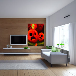 Toi et moi Citrouille AI Art Poster