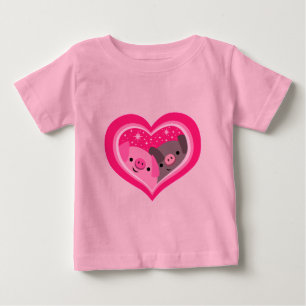Toi Et Moi (Mignons Cochons De Caricature) T-Shirt