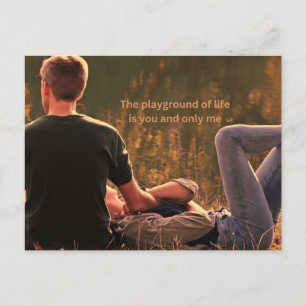 Toi et moi seule carte postale