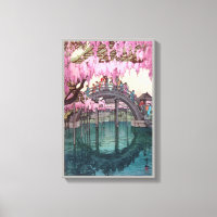 亀 天 神, Pont Kameido, Hiroshi Yoshida, Coupe de boi