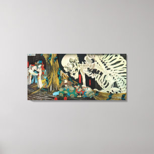 Toile 骸 骨, 国 芳 Skeleton, Kuniyoshi, Ukiyo-e