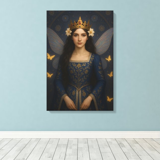 Toile 006_A fairy princess in royal blue. (Insitu (Plancher de Bois))