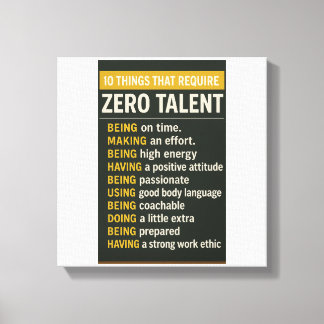 Toile 10 Things That Require Zero Talent