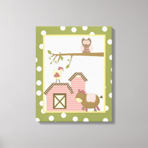 Toile 16x20 Canvas Art Nursery Imprimer La Ferme d'Abby 