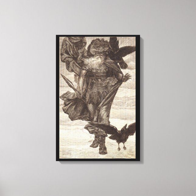 Toile 1871 Odin, Dieu nordique de la sagesse (Recto)