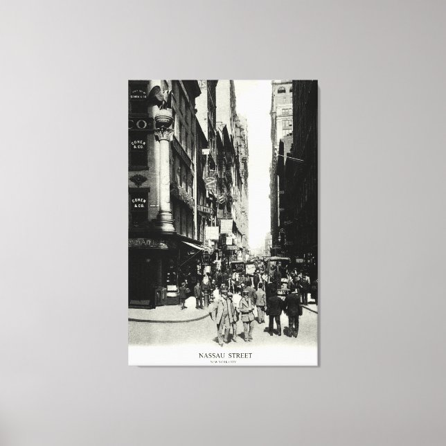Toile 1905, rue Nassau, New York (Recto)