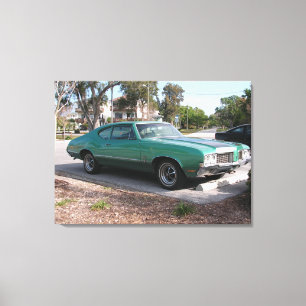 Toile 1970 Oldsmobile Cutlass Sport Wrapped Canvas