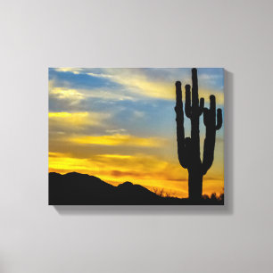 Toile 1996-2-Arizona Désert au coucher du soleil