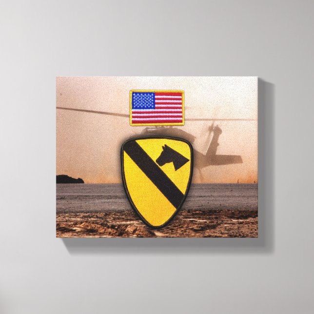 Toile 1re division de cavalerie air-grc vietnam anciens  (Recto)