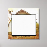 20"x20" Signature Canvas Sunset Grange Pays Rusti