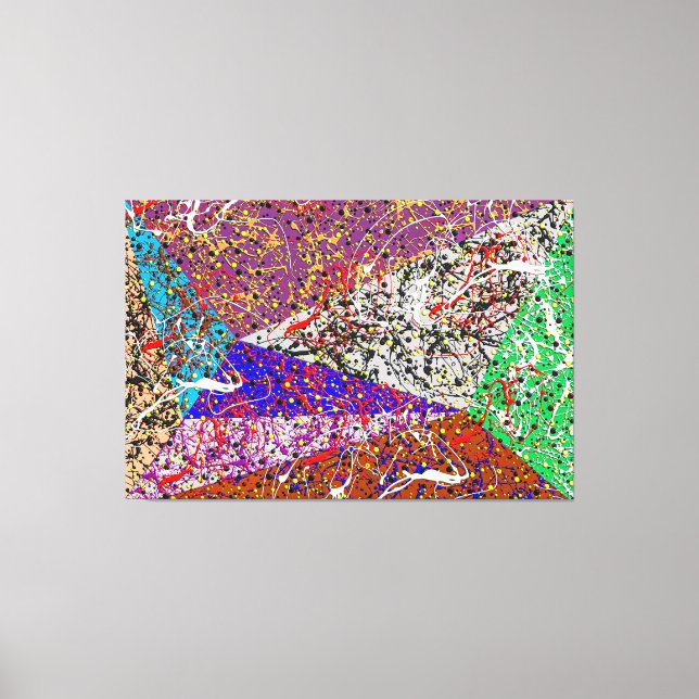 Toile 23_014, Splatter Abstrait (Recto)