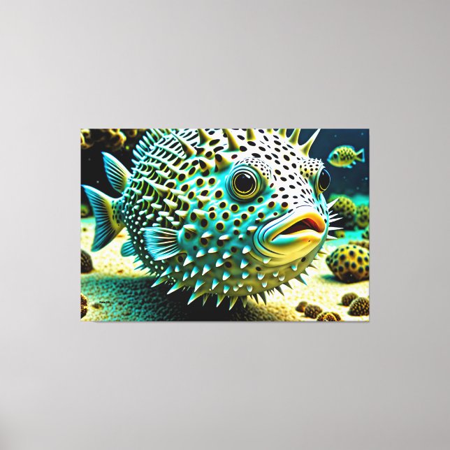 Toile 24_026, Puffer Fish, (Recto)