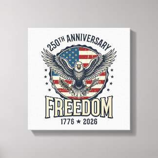 Toile 250th Anniversary Freedom Eagle Patriotic Vintage 