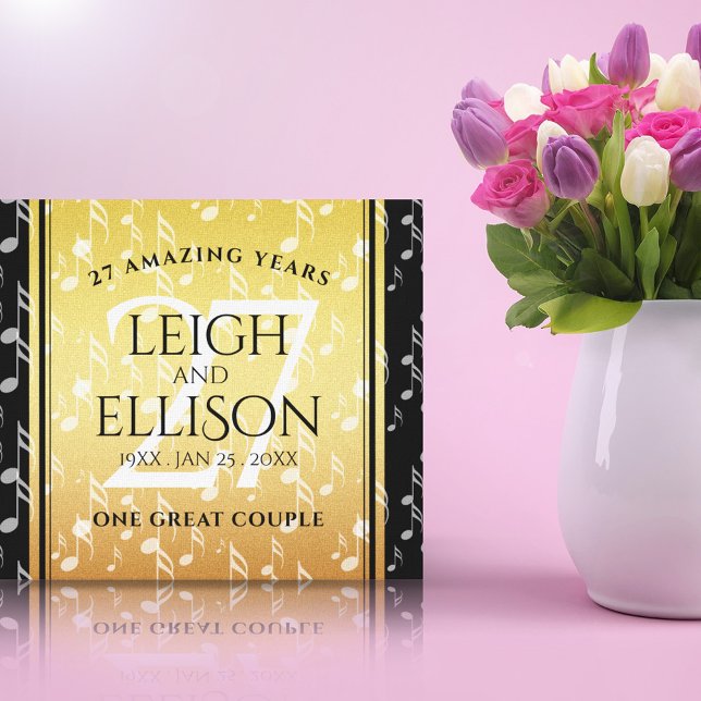 Toile 27e anniversaire du Mariage de musique (Créateur téléchargé)