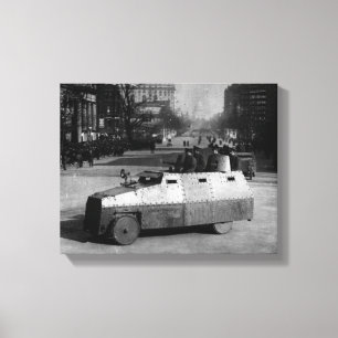 Toile 27e March 1917 : The armoured vehicle squadron