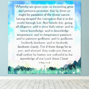 Toile 2 Pierre 1:4-8