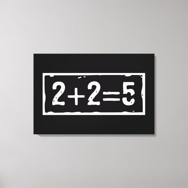 Toile 2 plus 2 égale 5 (Recto)