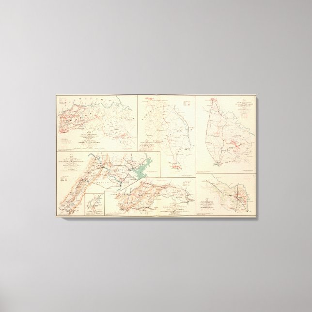 Toile 2d Corps AN Va, camps, piquets, routes (Recto)