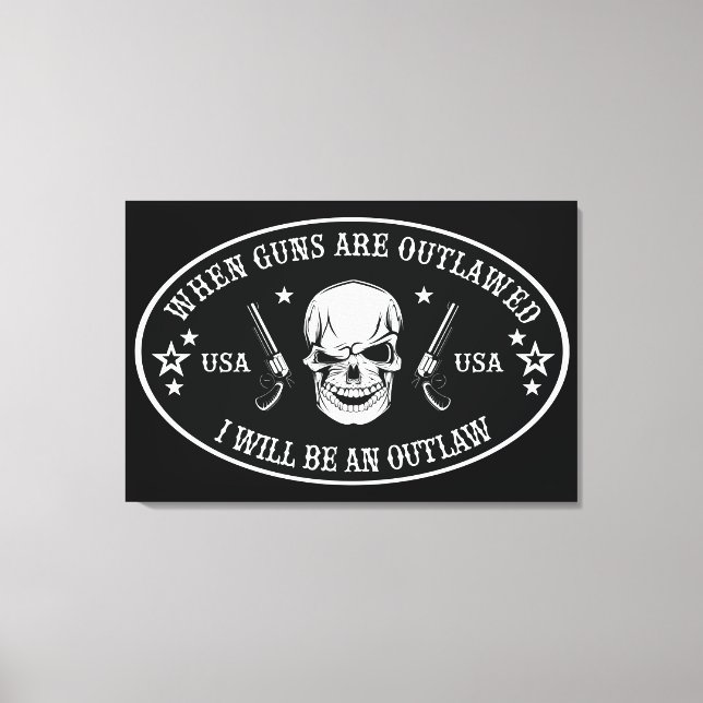 Toile 2e amendement Oreiller (Recto)