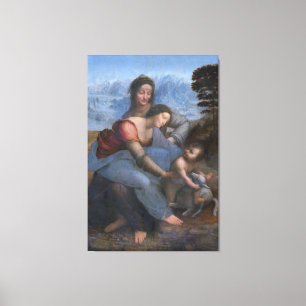 Toile 34x51 La Vierge et l'Enfant avec Sainte Anne