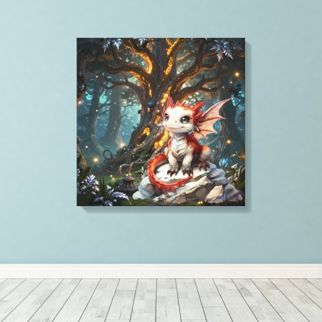 Toile #3 Monde des Dragons (Insitu (Plancher de Bois))