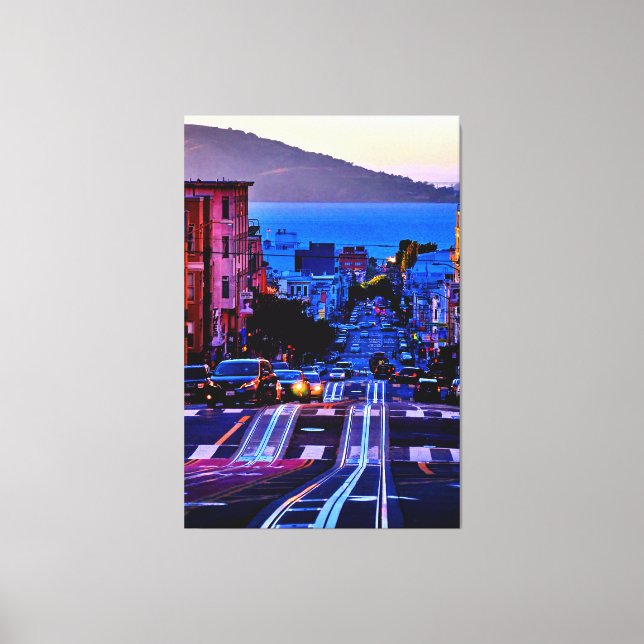 TOILE 40 X 60 PITTORESQUE SAN FRANCISCO CITY CANVAS IMPR (Recto)